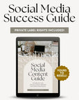 PLR Social Media Marketing & Content Guide for Passive Income, Digital Marketing Guide with Resell Rights | Canva Template - Trendy Fox Studio