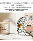 Retro Candle Branding Kit Canva Template | Pixie - Trendy Fox Studio