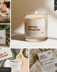 Retro Candle Branding Kit Canva Template | Pixie - Trendy Fox Studio