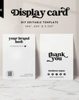 Retro Display Backing Card Canva Template | Dani - Trendy Fox Studio