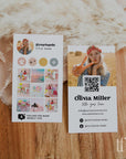 Retro Instagram Style Business Card Canva Template | Dani - Trendy Fox Studio
