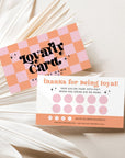 Retro Loyalty Card, Customer Rewards Stamp Card Canva Template | Ace - Trendy Fox Studio