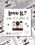 Retro Snap and Share Social Media Card Canva Template | Dani - Trendy Fox Studio