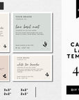 Rustic Modern Candle Label Canva Template - Trendy Fox Studio