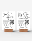 Social Media Connect With Us Sign Canva Template | Dusk - Trendy Fox Studio