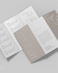 Tri-Fold Price List, Brochure Rack Card Price Menu, Canva Template | Skye - Trendy Fox Studio